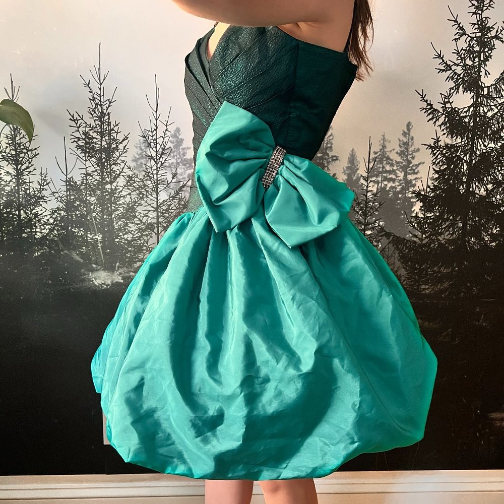 VINTAGE Francais Huey Waltzer 1980s Prom Homecoming Formal Party Dress